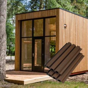 Wood Tech Siding Exterior Wall Panel - Teak Light Brown