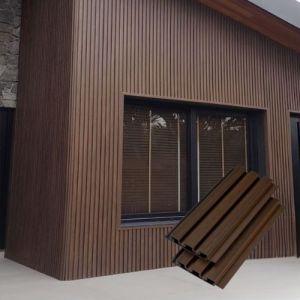 Wood Tech Siding Exterior Wall Panel - Walnut Brown