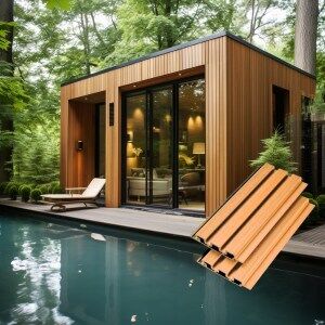 Wood Tech Siding Exterior Wall Panel - Maple Oak