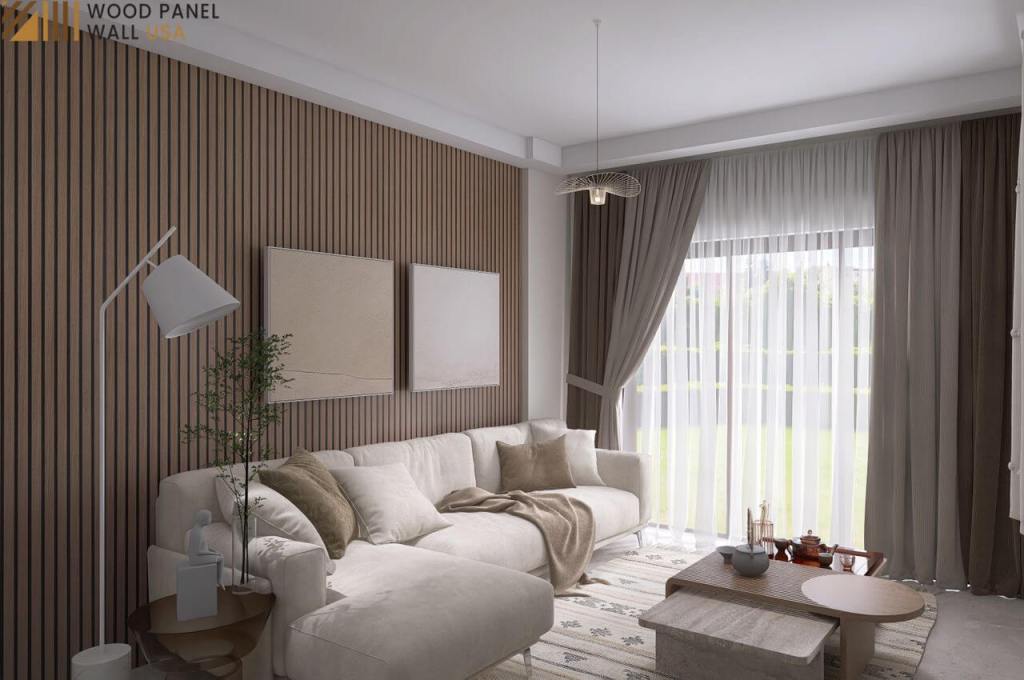 Wood Panel and Fabric Walls
