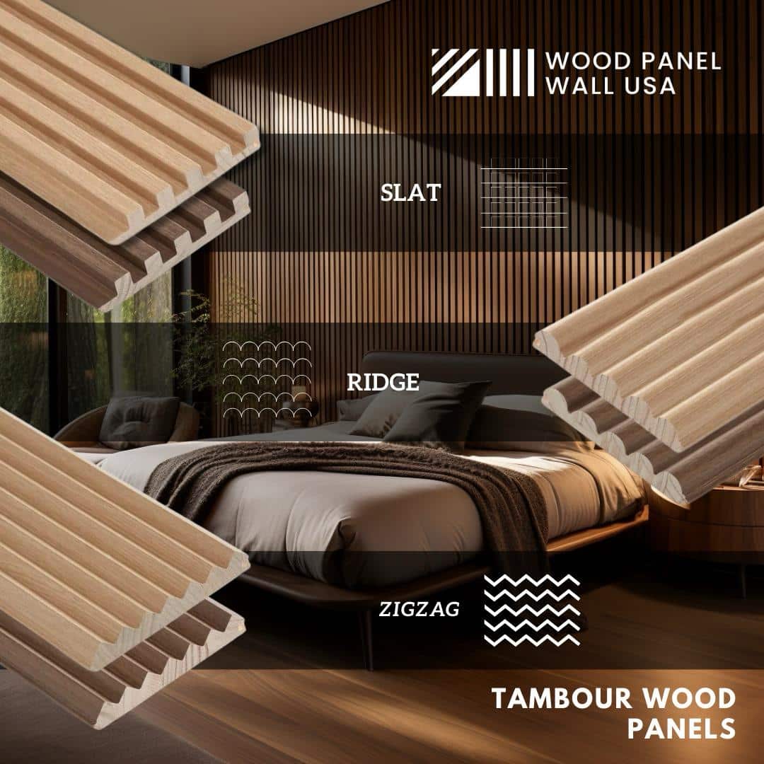 Solid Tambour Wood Panel Samples