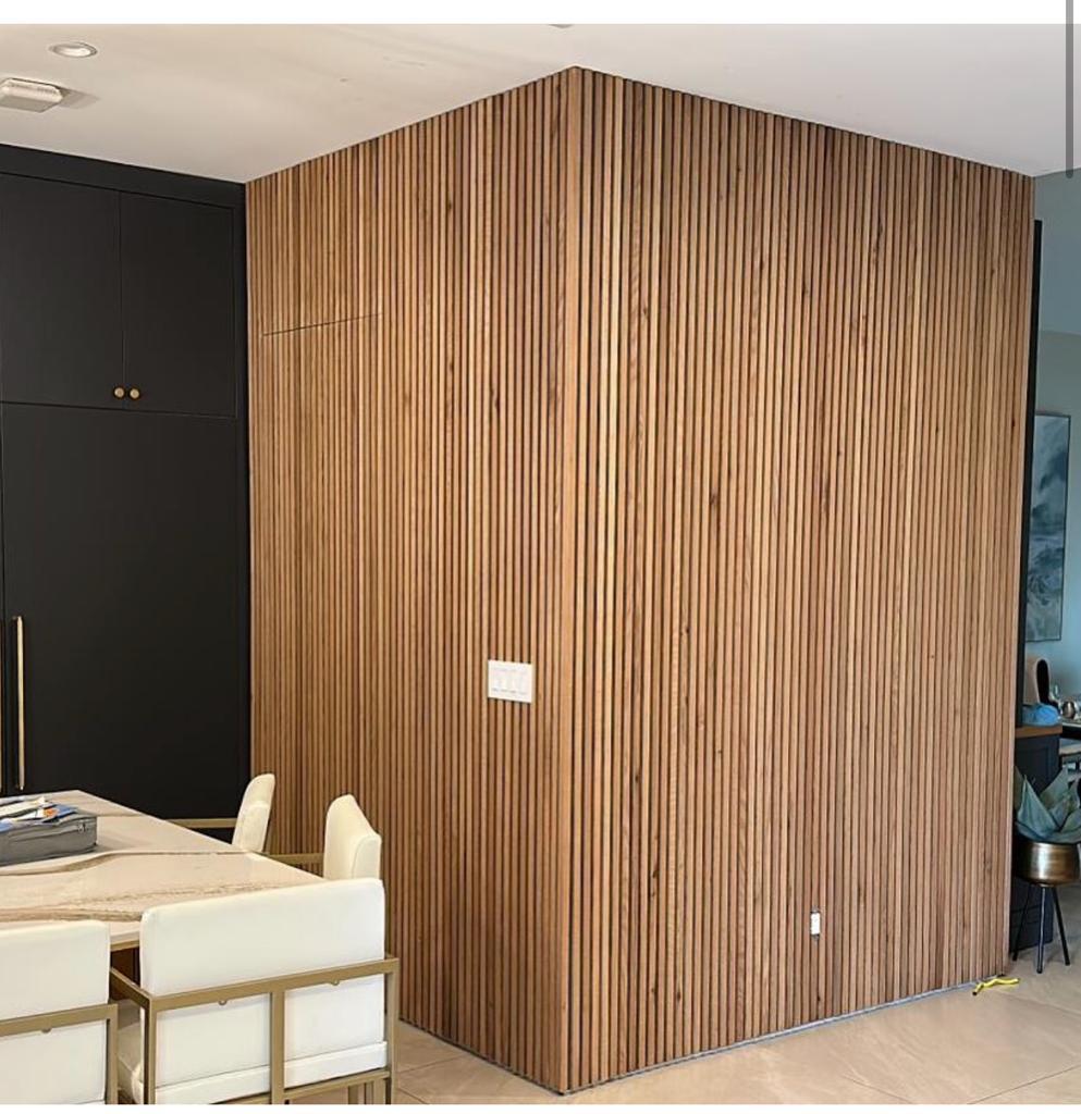 Natural Oak Acoustic Slat Wood Wall Panels - 100% Real Oak Finish - Image 3