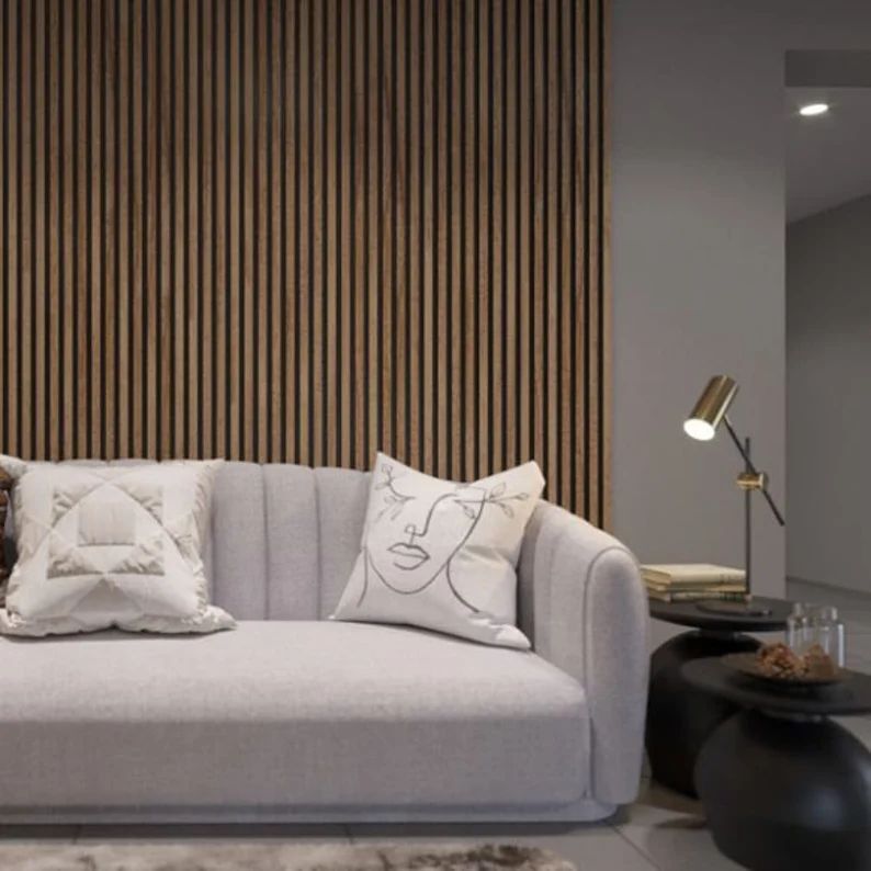 Natural Oak Acoustic Slat Wood Wall Panels - 100% Real Oak Finish - Image 8