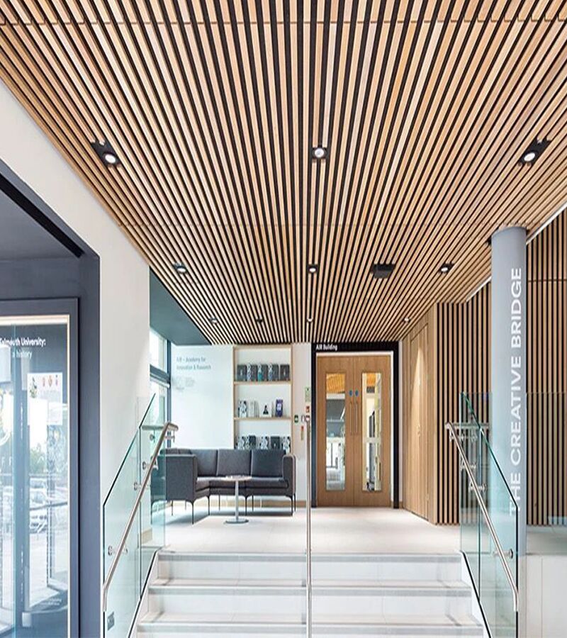 Natural Oak Acoustic Slat Wood Wall Panels - 100% Real Oak Finish - Image 4